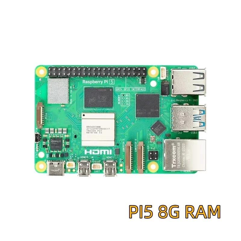 Pi 5 Cortex-A76 Linux 8GB Arm Board Python Program and PCIe Gigabit Ethernet USB3.0 PI5 8GB