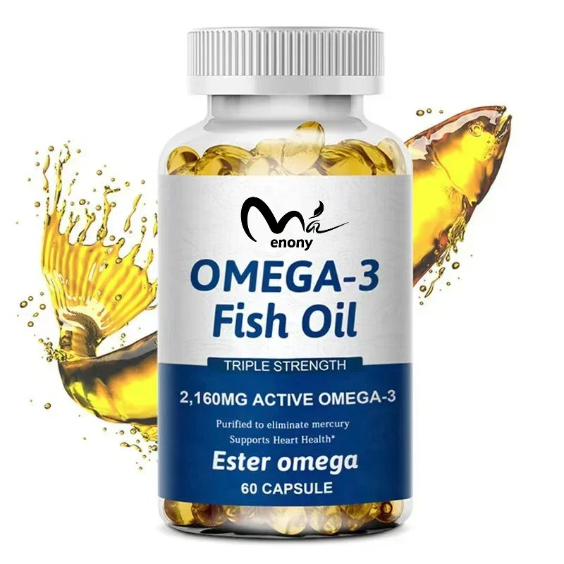 

Чистый Omega-3, 2160 мг, 100% рыбьее масло, мягкие капсулы, тройная прочность, повышение когнитивной функции, уменьшение боли в суставах