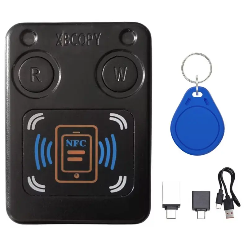 

B67C RFID Smart Chip Card Reader Copier +UID Keychain IC 13.56Mhz 125Khz 250Khz 375Khz RFID Token Clone Duplicator