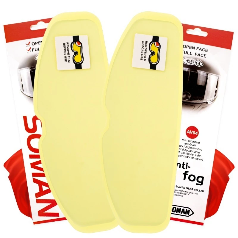

Helmet Anti-fog Patch, Motorcycle Full Helmet Rain and Anti-fog Film, Half Helmet Anti-fog Lens Sticker, Universal Type