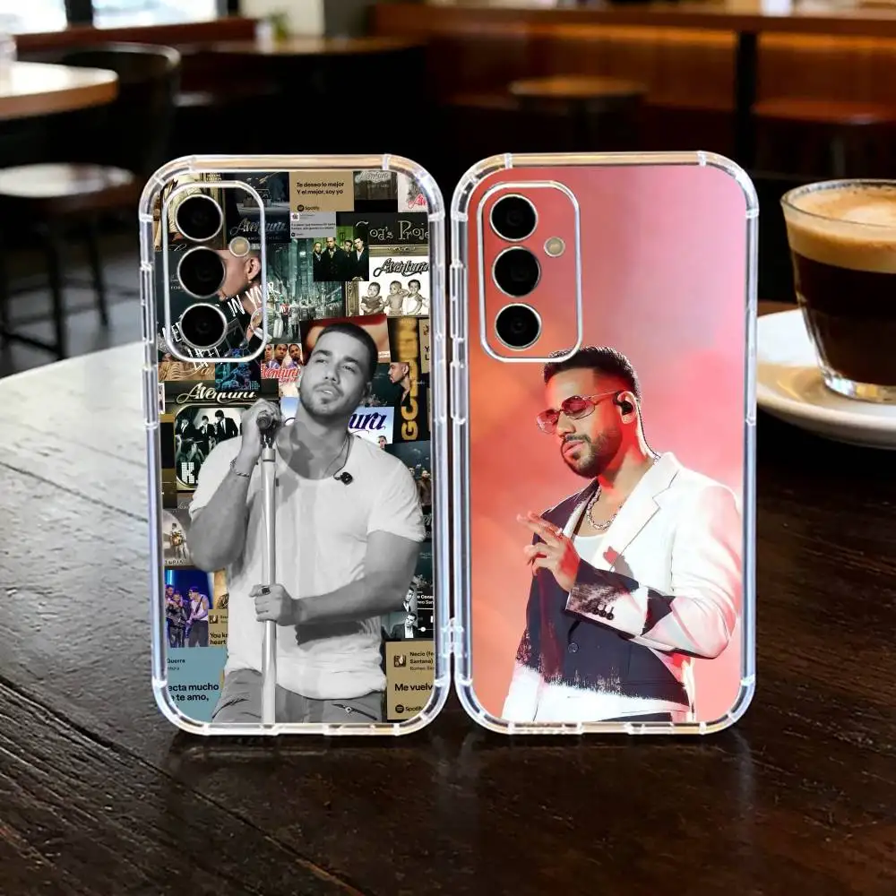 

Singer Romeo Santos Phone Case For SamsungA10,12,20,21S,30,31,40,50,51,52,70,71 Transparent Cover