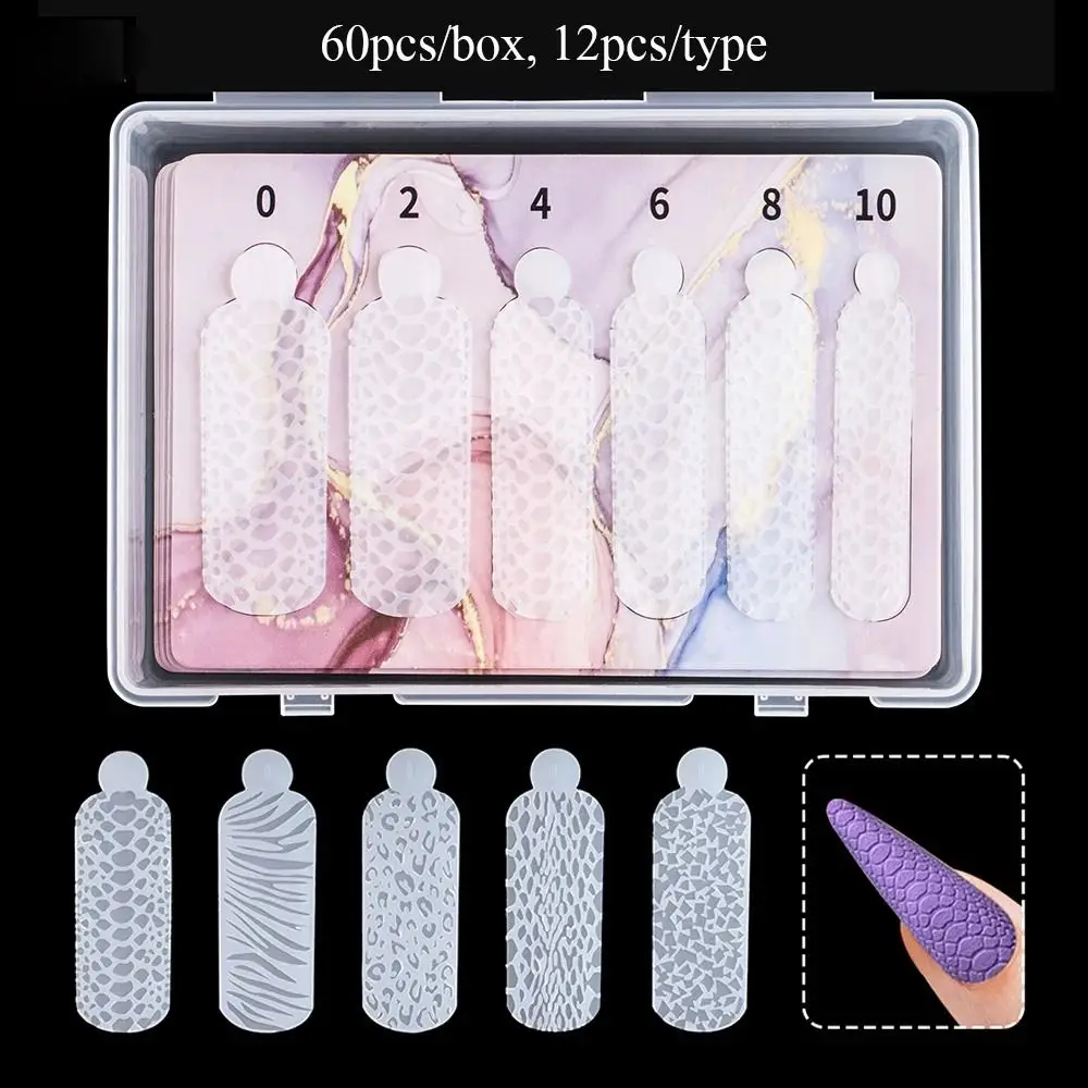 for Creating Relief Design on Nails Nails Touch Crystals Silicone Molds Ultra-thin Traceless Silicone Forms Transparent Reusable