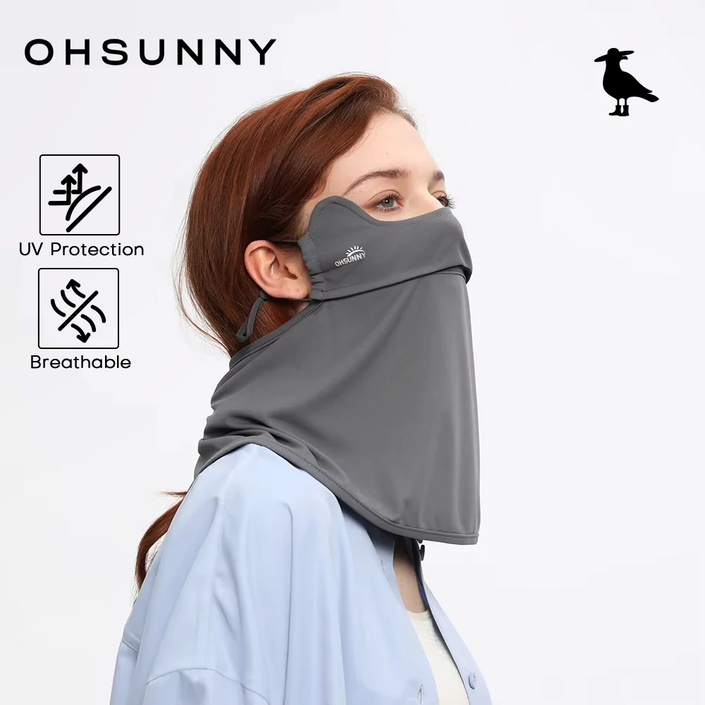 

OhSunny Sun Protection Face Mask Scarves,Unisex Cycling Breathable Bandana,Hiking Neck Gaiter,Summer Outdoor UV Balaclava