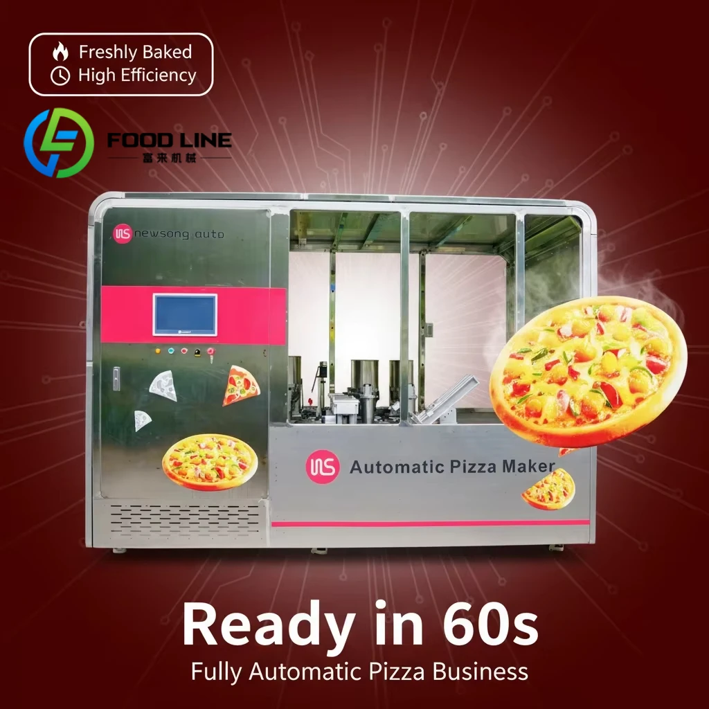 Customize Restaurant Automatic Pizza-making Machine. Small In Size. Supports Both Thin And Thick Crusts