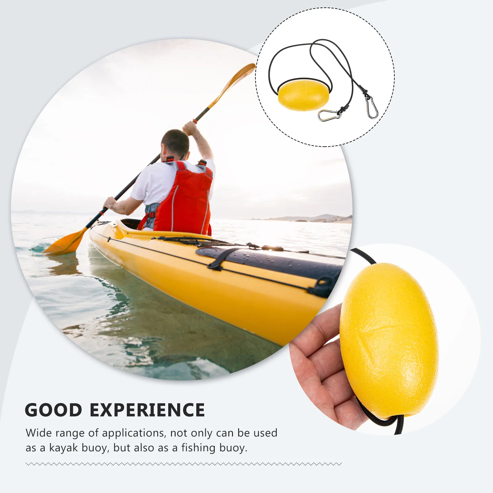 

1pc Professional Kayak Ball Elastic Leash Design Durable Boat Buoy For Fishing Kayak Accessories Portable Float Replacement