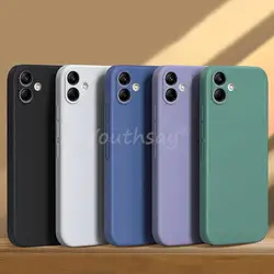 For Samsung Galaxy A04 Case For Samsung A07 A06 A05 A15 A04 A04S A04E A14 A03 A03S A33 Cover Silicone Plain Protect Rubber Cover