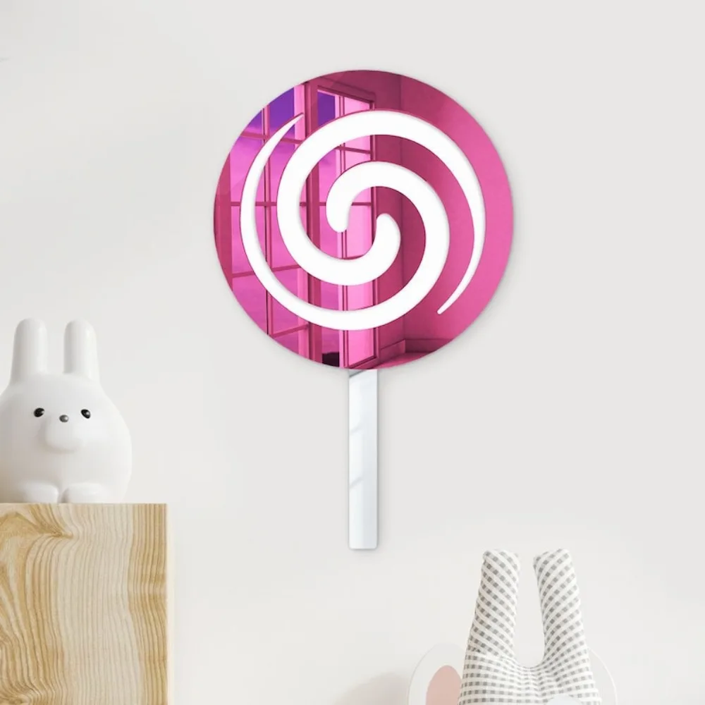 Swirly Pop Acrylic 3D Wall Art Mirror Teen Room Wall Decor Nursery Decor Kids Colorful Mirror Candy Shop Sign