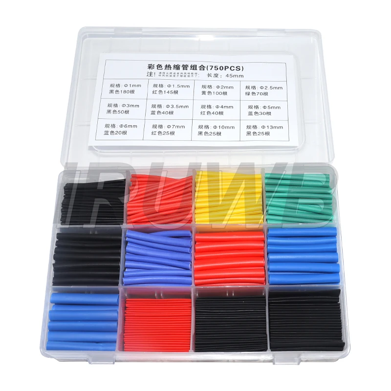 Electrical Connection Wire Cable Insulation Sleeving Heat-shrink Tubing Thermoresistant Tube Heat Shrink Wrapping Kit