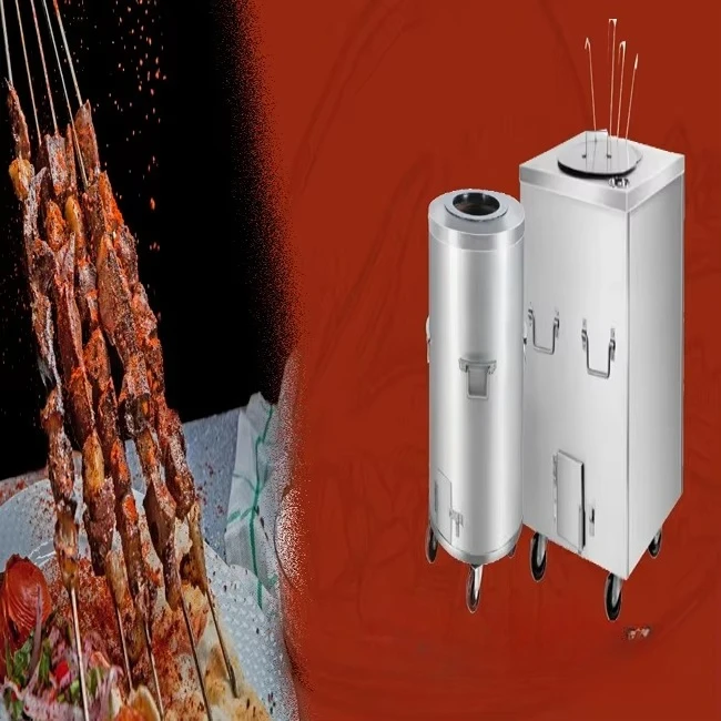 Stainless steel charcoal and gas operated commercial ovens for square Tando restaurants and hotel kitchens