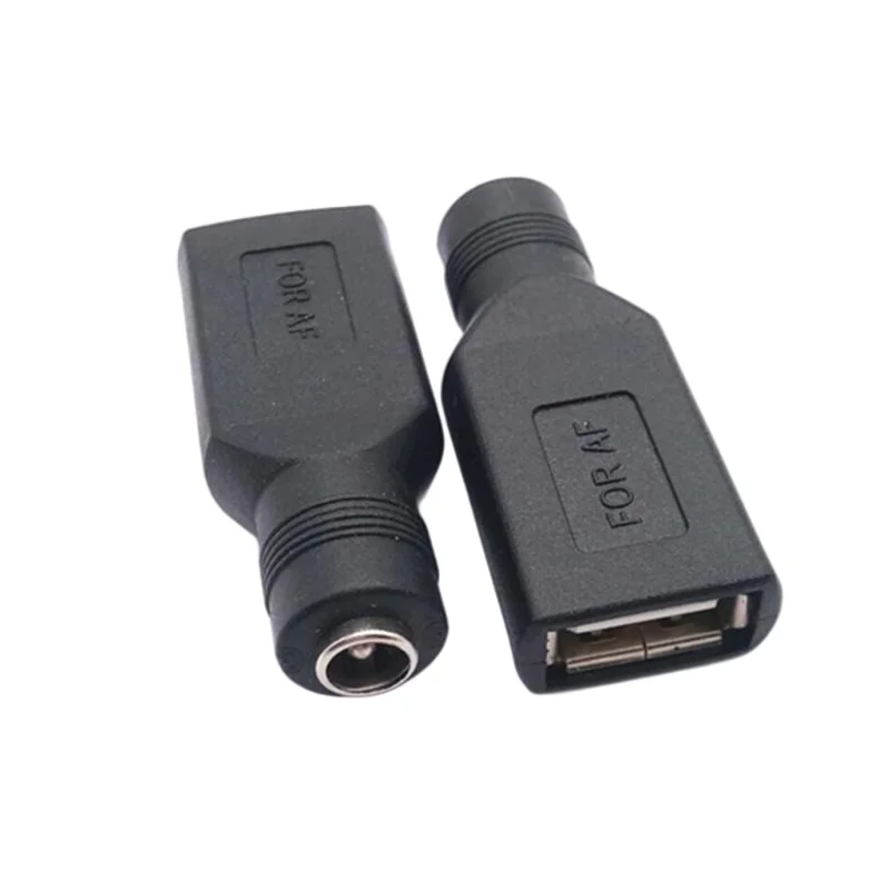 USB Female to DC Female Converter 12V DC5.5X2.1 F to USB F Plug 5V Charging Adapter Laptop PC USB Power Extend Connector