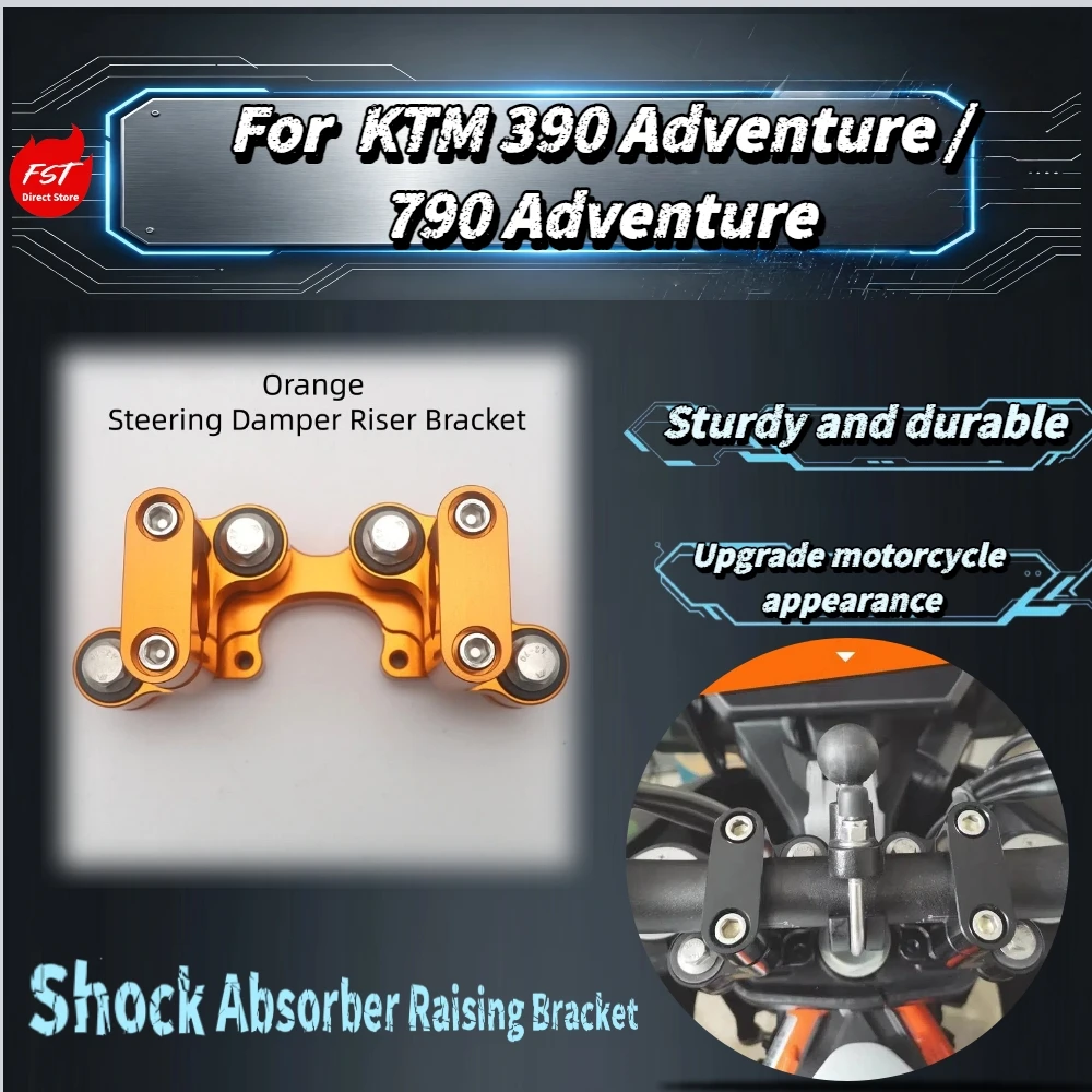 For KTM 390ADV 790ADV Handlebar Riser Spacer Reduce Vibration Relieve Arm Fatigue Mod Accessories