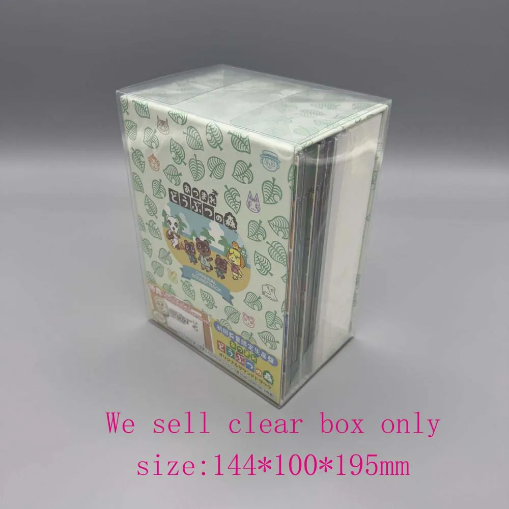 20PCS Transparent Box Protector For Animal Crossing: New Horizons OST Collect Boxes TEP Storage Game Shell Clear Display Case