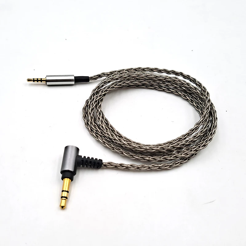 سماعة أذن Sennheiser DENON JBL beyerالديناميكي AKG Y50 LIVE2 DT240PRO قابلة للاستبدال كابل مطلي بالفضة والنحاس والكريستال