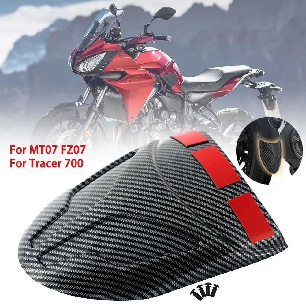 

Motorcycle Carbon Front Mudguard Fender Rear Extender Extension For YAMAHA MT07 FZ07 MT-07 FZ-07 TRACER 700 2014-2020