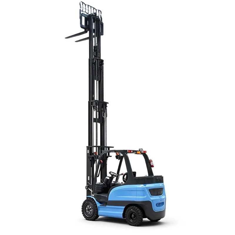 3 3.5 Ton Double Mast Mini Electric Forklift Higher Lifting Height Small Warehouse Medium Weight Pallet Stacker Equipment