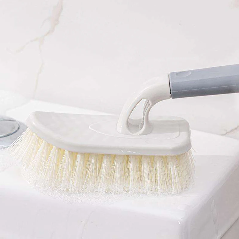 Multifunctional Bathtub Brush Bathroom Tile Brush Plastic Cleaning Brush Kitchen Decontamination Brush Pot With Handle