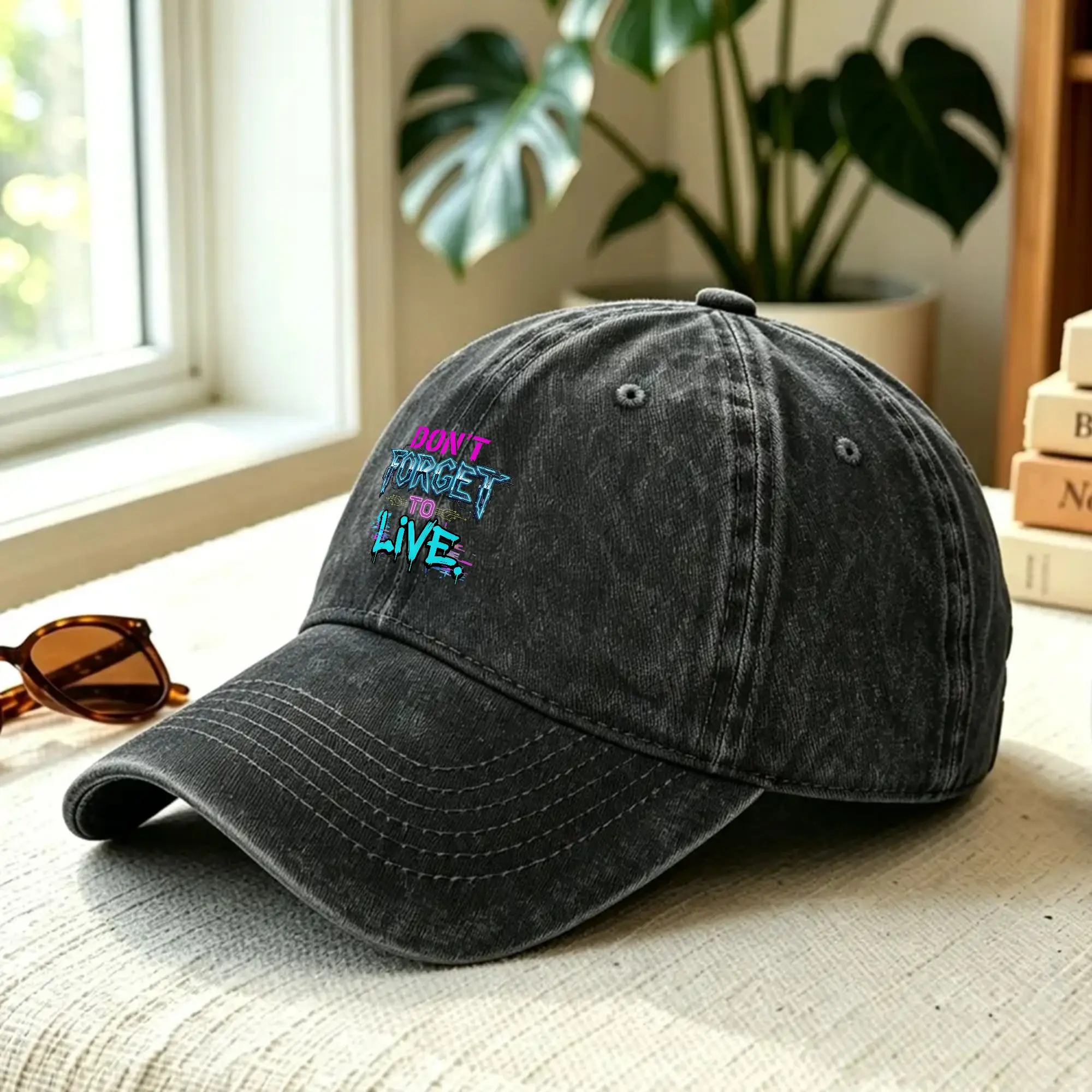 Yungblud Don't Forget To Live Baseball Cap Sun  Outdoor Sports Breathable Washed Trucker Hat Unisex-Teens y2k Cool Baseball Caps