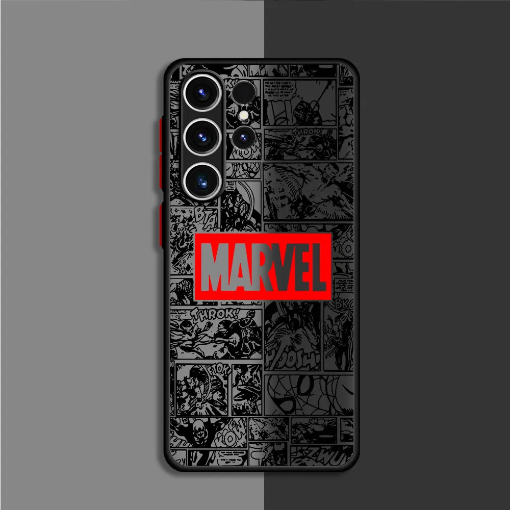 Cover TPU Silicone Marvel Spiderman Ironman Case for Samsung Galaxy S10 S21 Plus S22 5G S10 Lite S9 S20 FE S23 24 Ultra