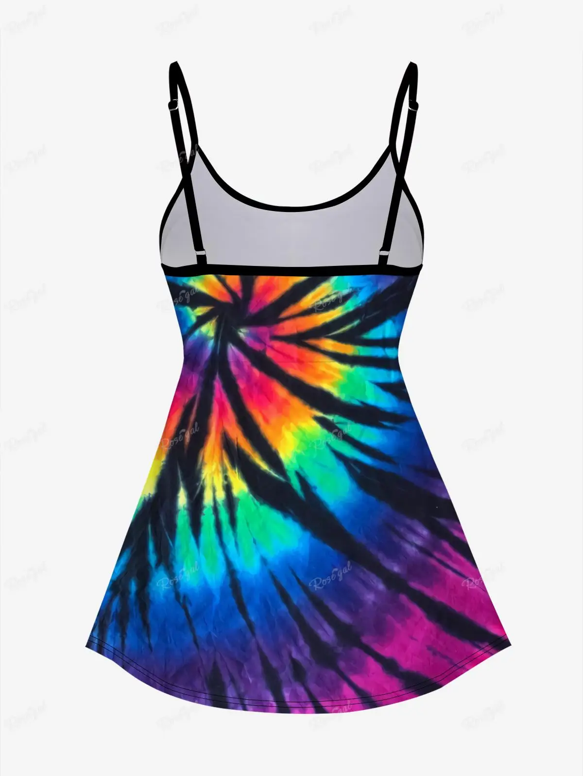 Imagem -02 - Tie Dye Impresso Tankini Acolchoado Maiô para Menina Maiô Colorblock Push up Alça Ajustável Biquíni de Verão Tamanho Grande