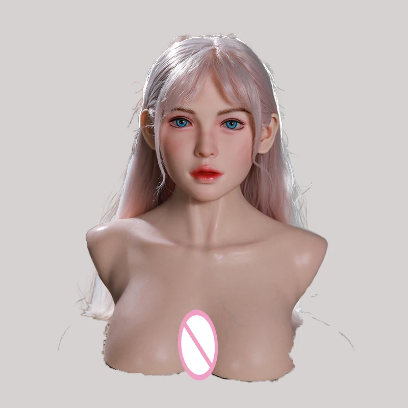SMVP - Long Hair Single Head Model Available in Colors and Hairstyles, Exclusive Private Customized Male Adult Toy, M16 Interfac