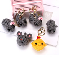 Hamster Meme Sound Music Plush Toy Crochet Plush Sad Hamster Meme Key Rings Kawaii Sad Hamster Keychain Gift for Women Men