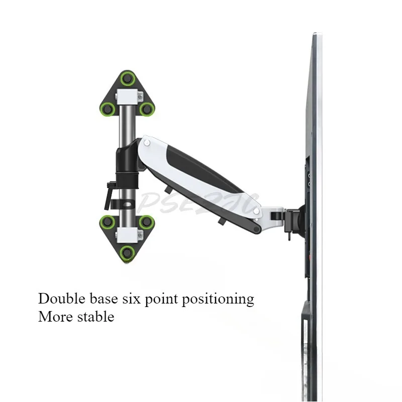 43-Inch Adjustable Rotating Wall Mount TV Stand - Universal Monitor Bracket