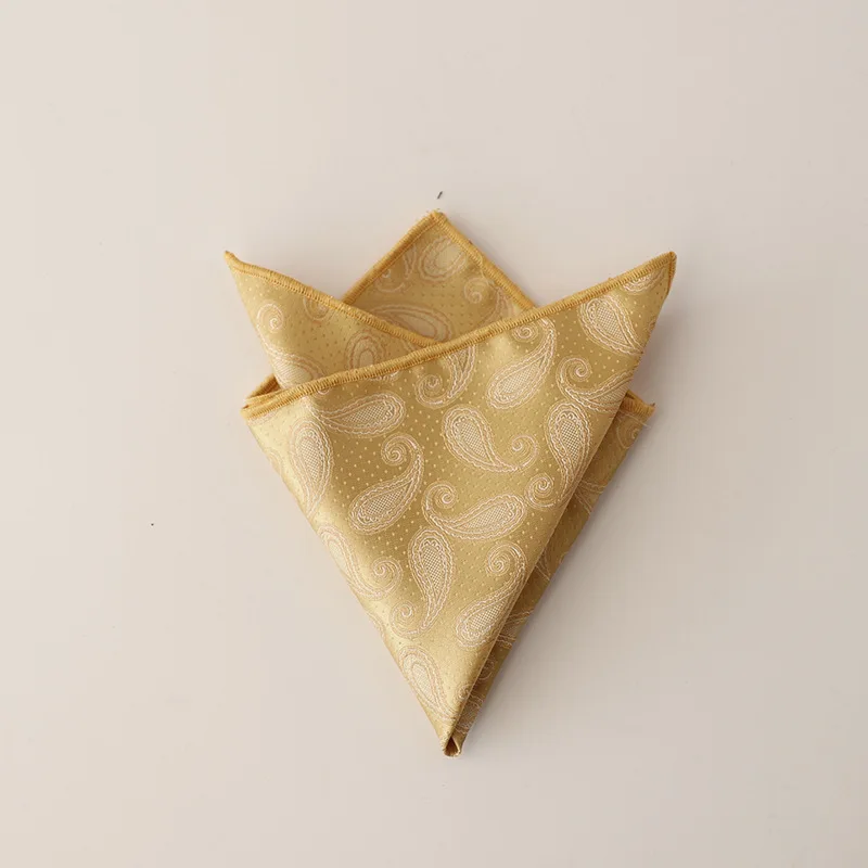 Retro Coffee Beige Orange Pocket Square for Men, Stylish Accessory
