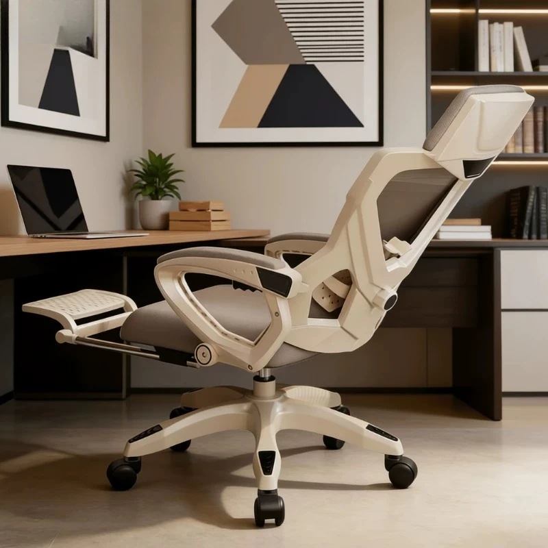 

Comfortable Leather Office Chair Ergonomic Living Room High Back Rolling Armchair Office Chair Gaming De Bureaux Silla Furniture