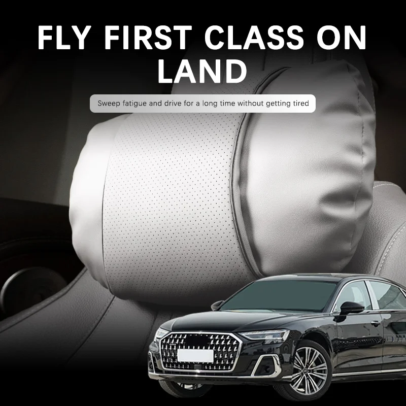 

Car Support Headrest For Audi A8L D3 V6 V8 2004-2024 A5 A6L A7 A4 Car Suede Neck Pillow Soft Comfort Travel Accessories