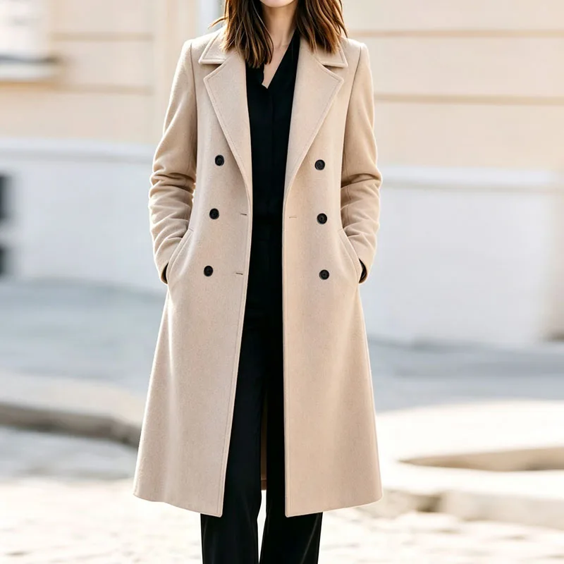 Outerwears Autumn Winter New Women Jackets Long Sleeve Women Jacket Notched Collar Jacket Coat Women Chaquetas De Mujer Q6368