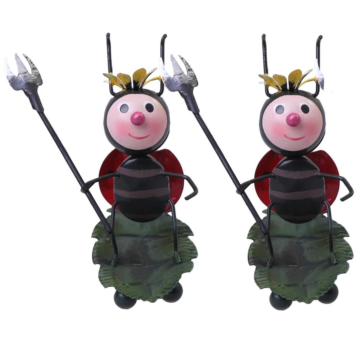 

2pcs Iron Insect Ornaments High Quality Decoration Living Room Car Bedroom Wrought Crafts Modern Accessories Rural Style Gifts