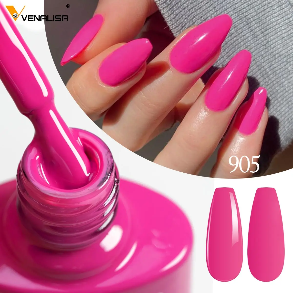 VENALISA-esmalte de uñas semipermanente, suministro CANNI, 7,5 ml, barniz de Gel de uñas LED UV orgánico, capa superior de diamante súper brillante