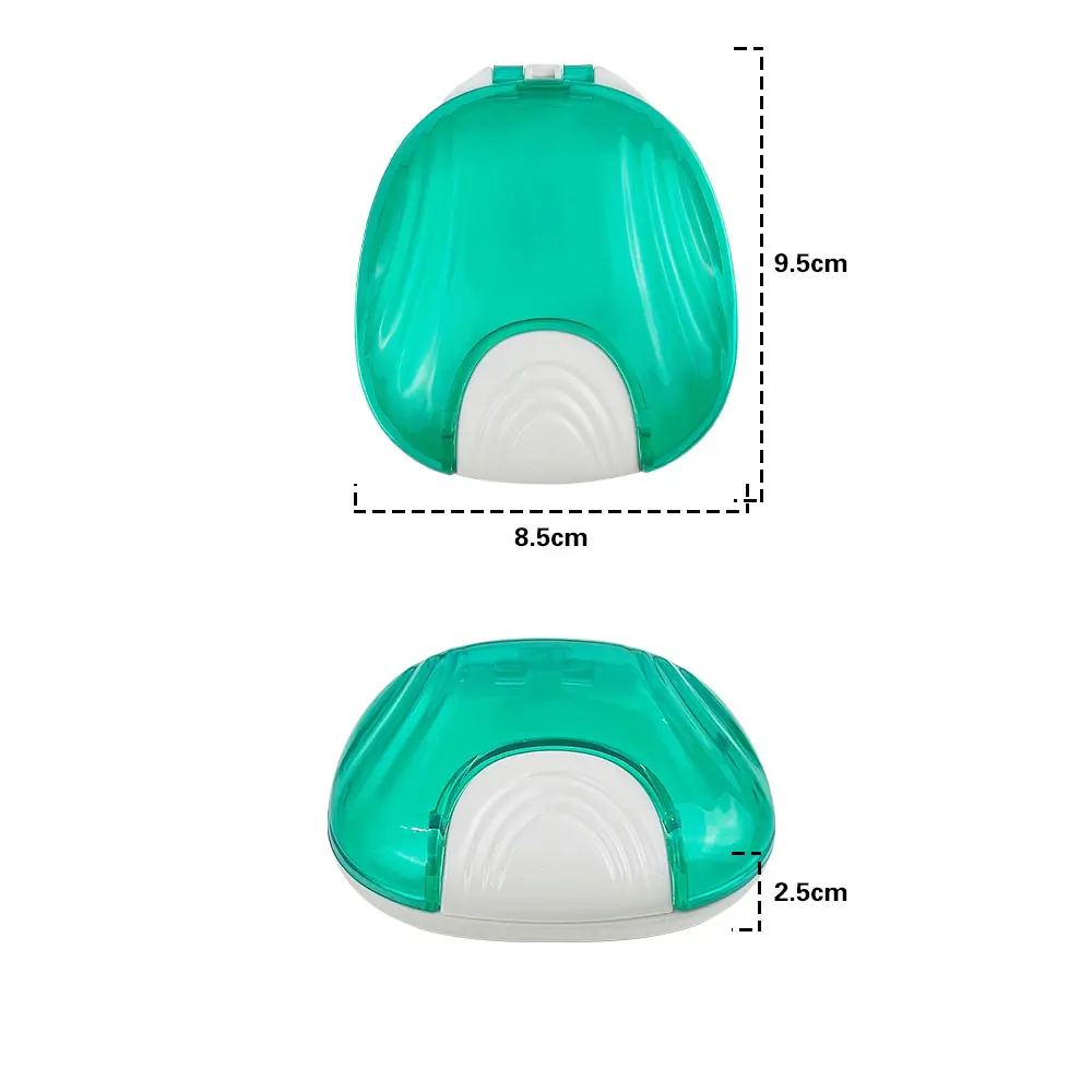 1Pcs Press-to-Open Dental False Teeth Cleaning Box Denture Bath Container Retainer Holder Case Denture Box Braces Covers Case