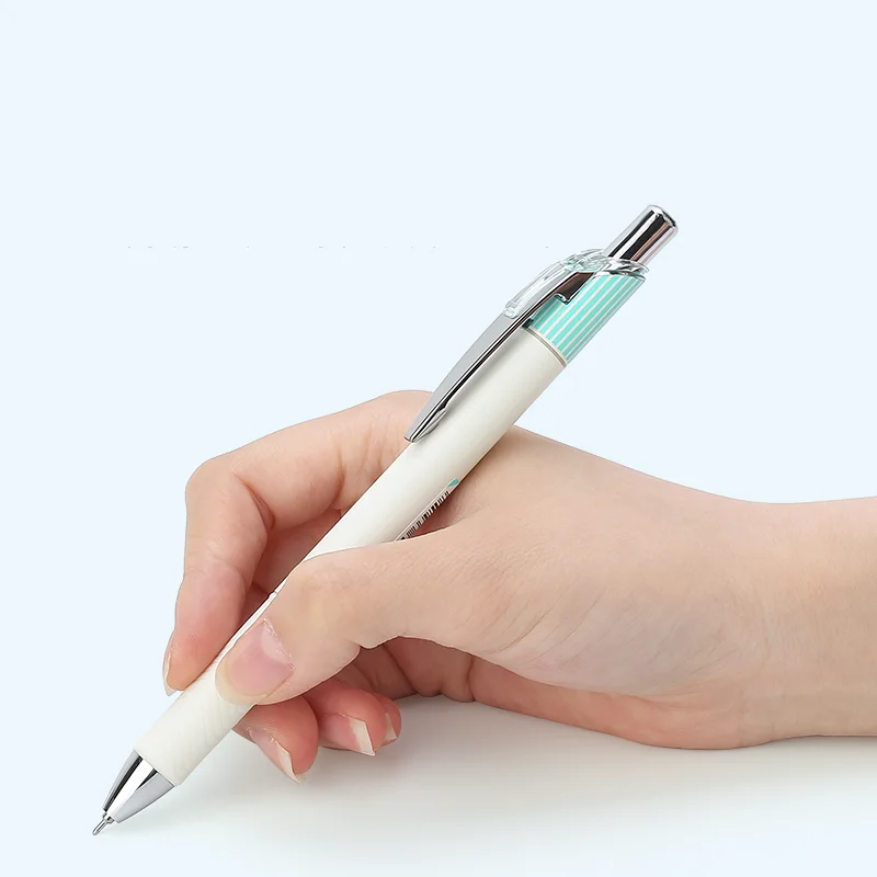 1 Pcs Pentel Gel Pen BLN75L Color Stripe Limited Edition ENERGEL Press Type Quick-drying Black Sign Pen 0.5mm Office Accessories