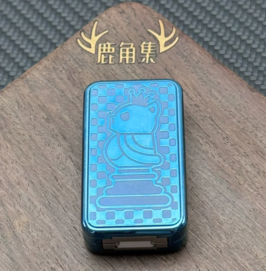 Used EDC 01edc 01&YEDC Zirconium Ice Soul Blue Stress Relief Toy Pocket Toy Fidget Slider Decompression Toy For Adult