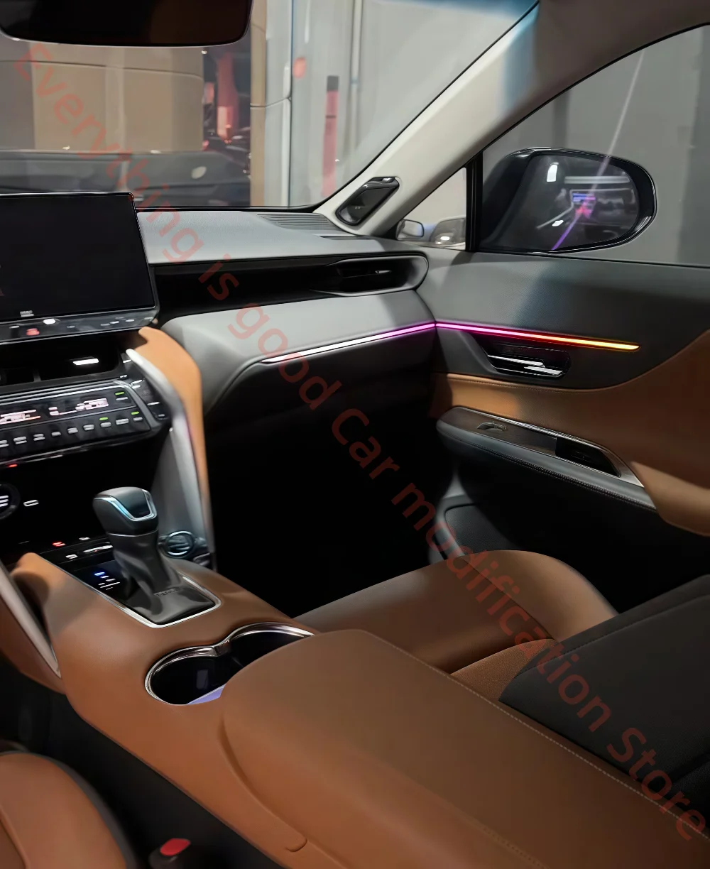 

Для Toyota Harrier/Venza 2022+ Совершенно новая лазерная гравировка, светодиодное окружающее освещение, модернизация внутреннего освещения автомобиля, автомобильные аксессуары