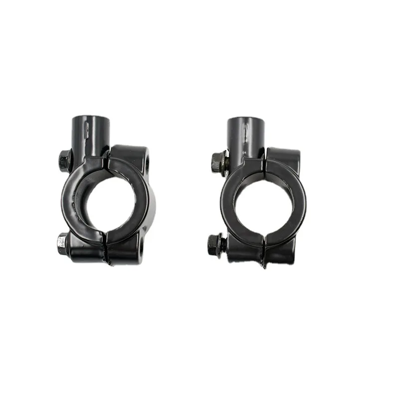 2pcs 10mm 8mm Thread Motorcycle Mirror Mount Clamp Rear View Mirror Holder Adapter Retainer for Motorbike 22mm Handlebar Bracket
