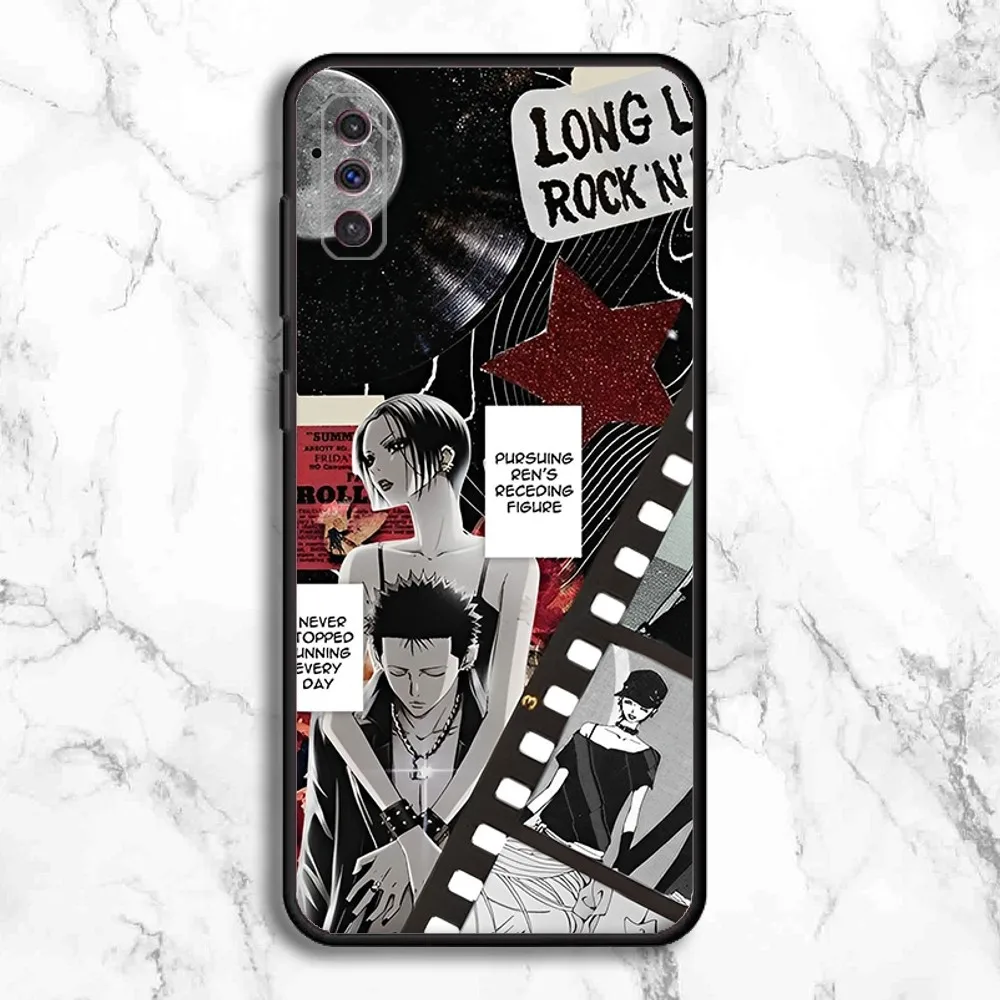 Nana Osaki Anime Phone Case For Samsung Galaxy A13,A21s,A22,A31,A32,A52,A53,A71,A80,A91 Soft Black Phone Cover