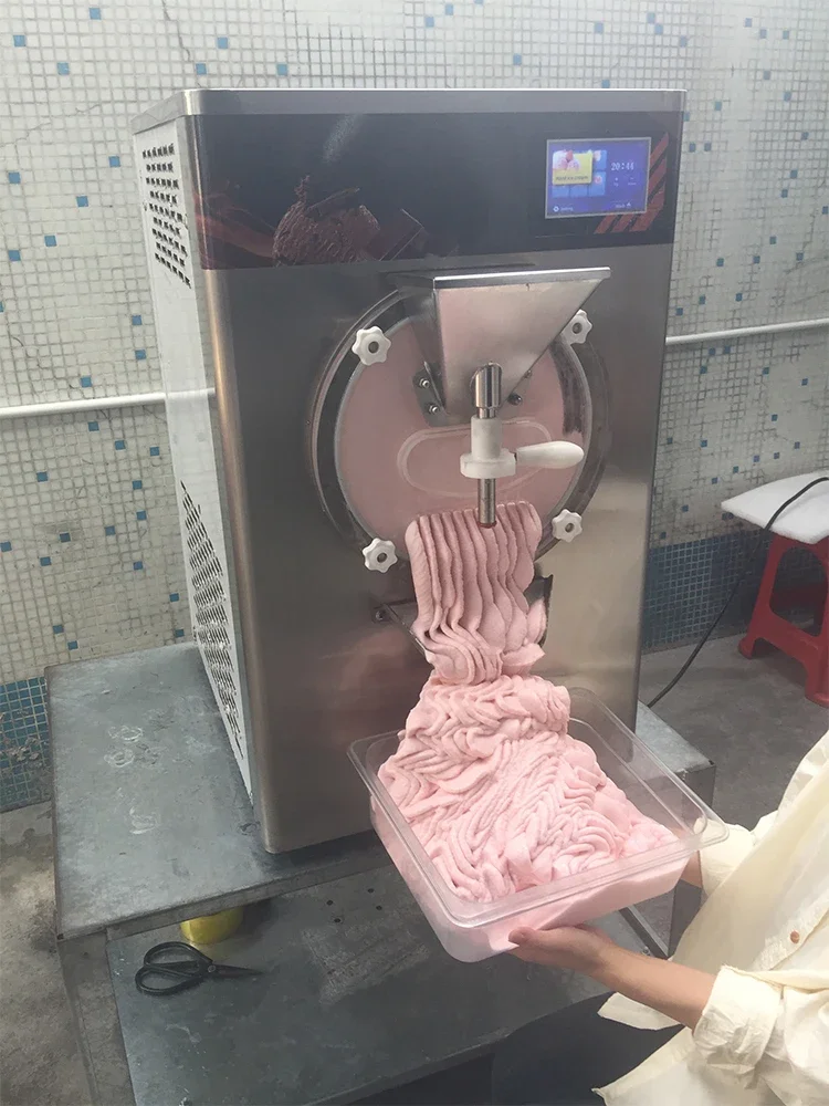 XEOLEO Commercial Adjustable Speed Hard Ice Cream Machine 48L/H Gelato Ice Cream Making Machine Freezer Ice Cream Maker