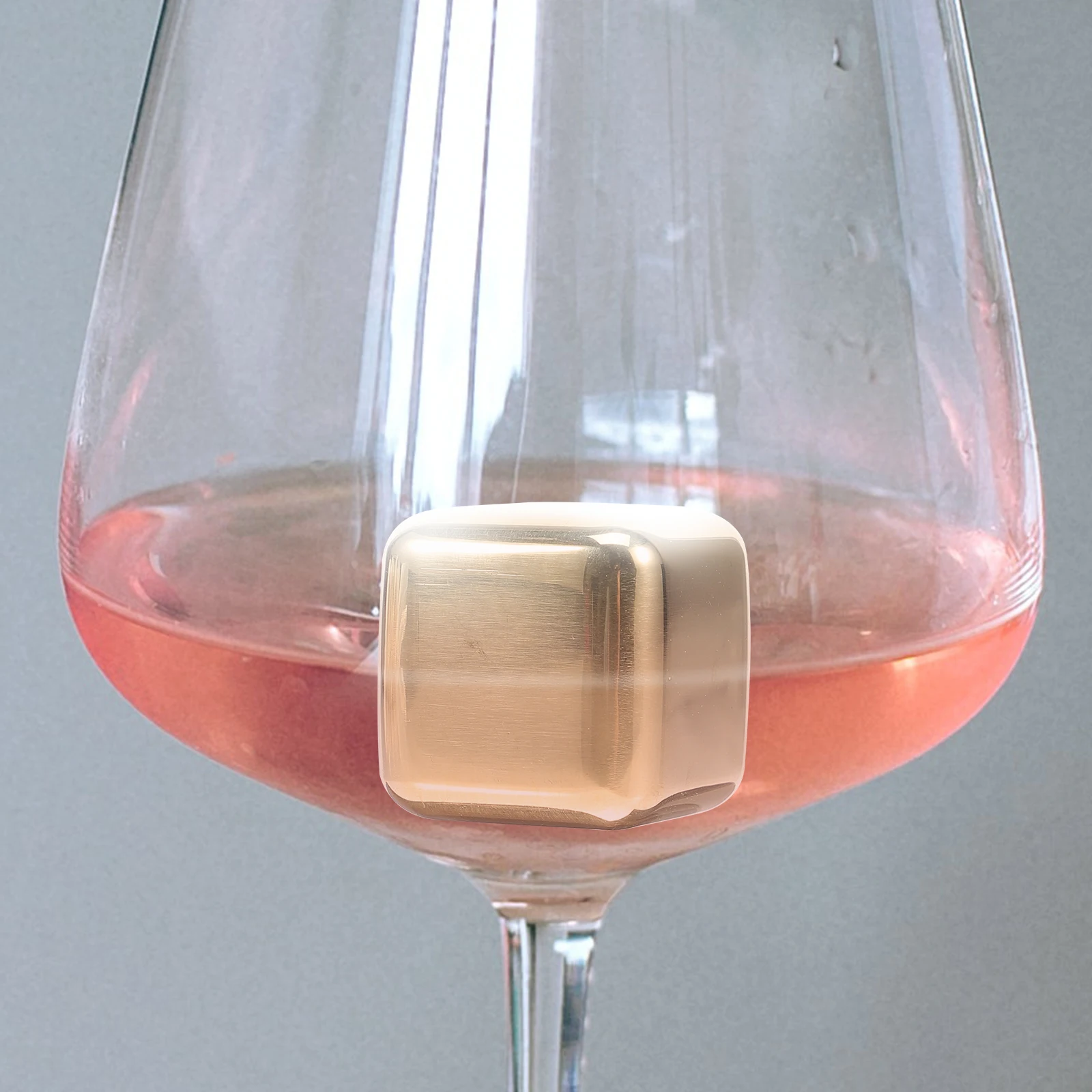 

8Pcs Whiskey Stones Stainless Steel Ice Cubes Reusable Drink Chillers for Wine Vodka Liqueur No Water Dilution Needed