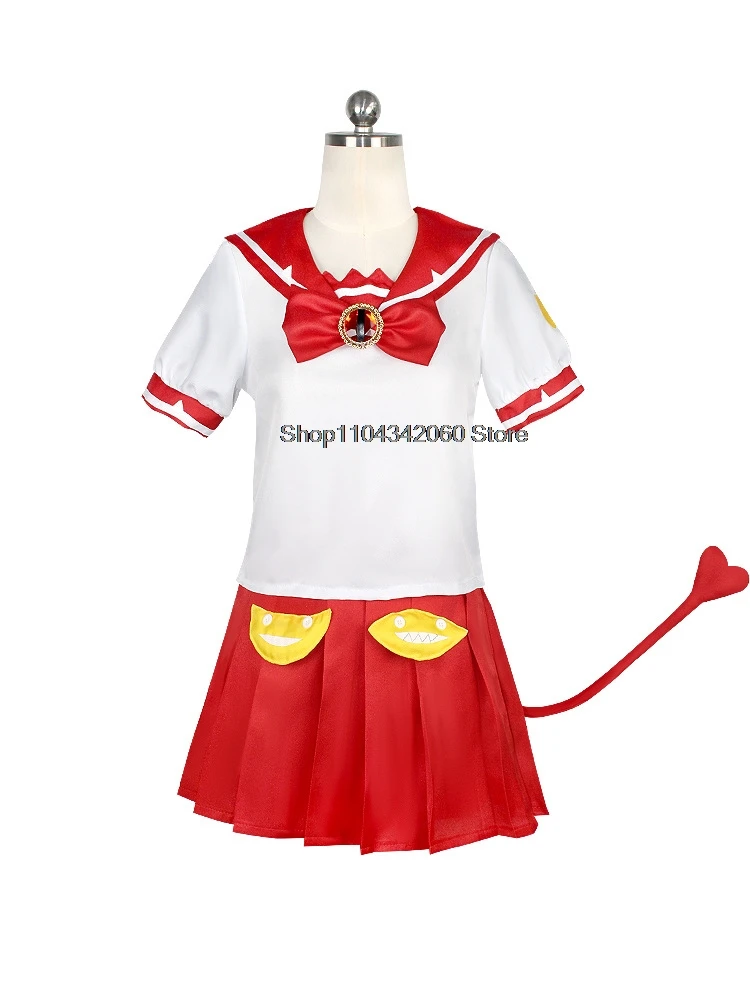 Anime Welcome to Demon School Iruma-kun Valac Clara Cosplay Costume Custom Women school Uniform JK shoes Hair Accessories cos
