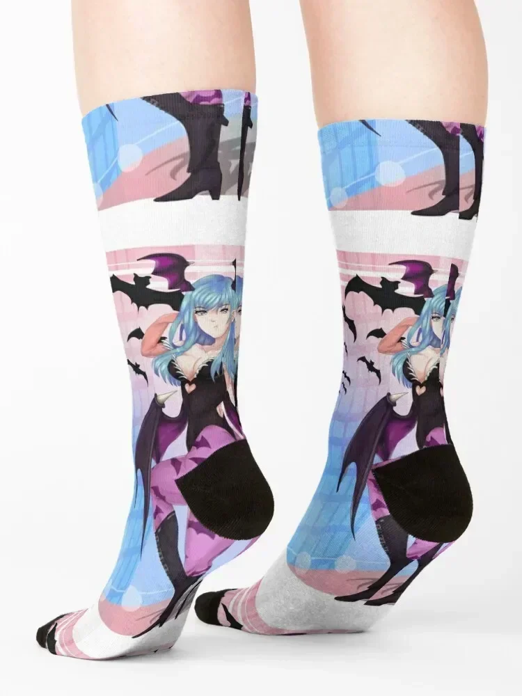 morrigan aensland 73 Socks sports stockings bright garter christmas gift designer Girl'S Socks Men's