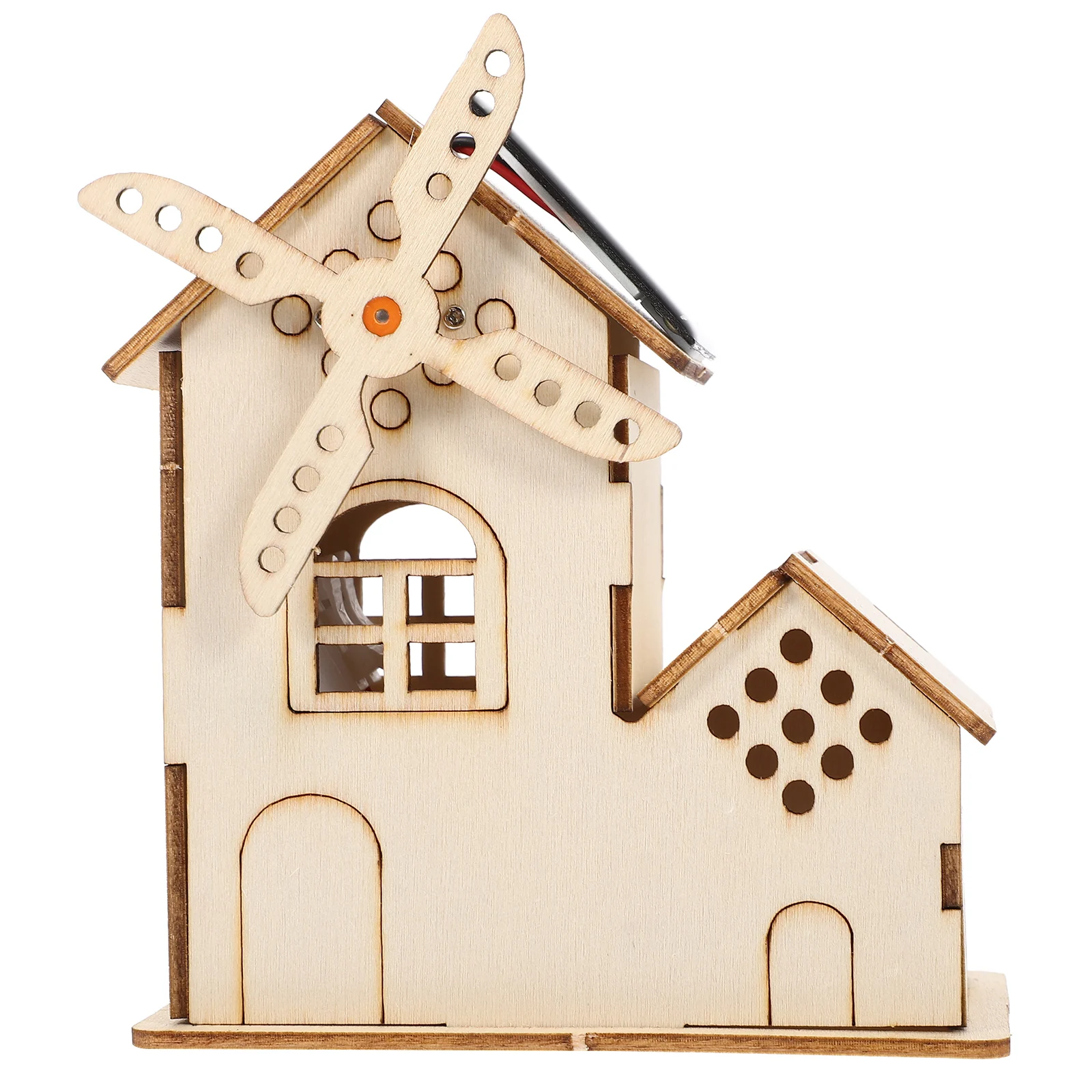 

Solar Windmill DIY Kit Science Projects for Kids Educational Toy Solar Powered Experiments Gifts STEM Tools Wooden House