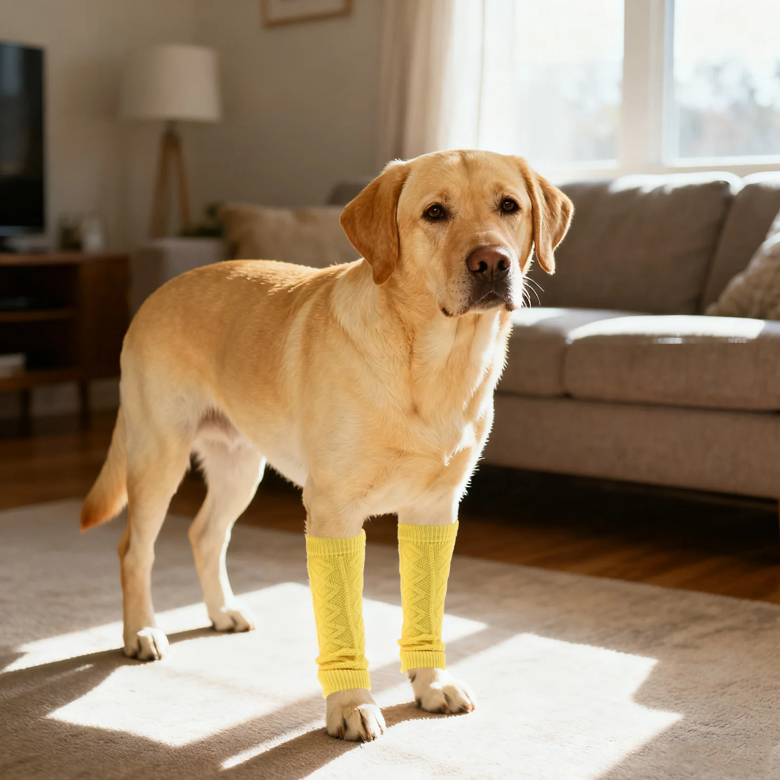 

8pcs Pet Protective Socks Breathable Dog Leg Warmers Nonslip Sole Elbow Knee Protector For Front Back Leg Outdoor Sport Training