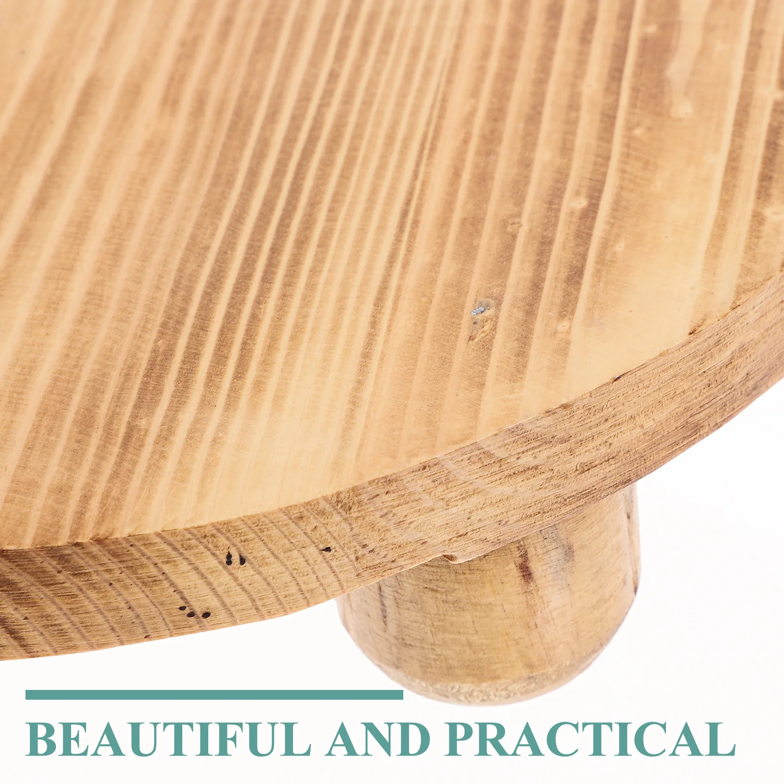 

2Pcs Round Wooden Flower Pot Base Stable Reusable Planter Stool for Indoor Plants Display Home Supplies Wood Planter Base