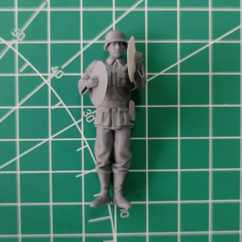 Kit de figurines en résine moulée sous pression, échelle 1/35, cymbales de groupe allemand de la seconde guerre mondiale, non assemblées et non peintes
