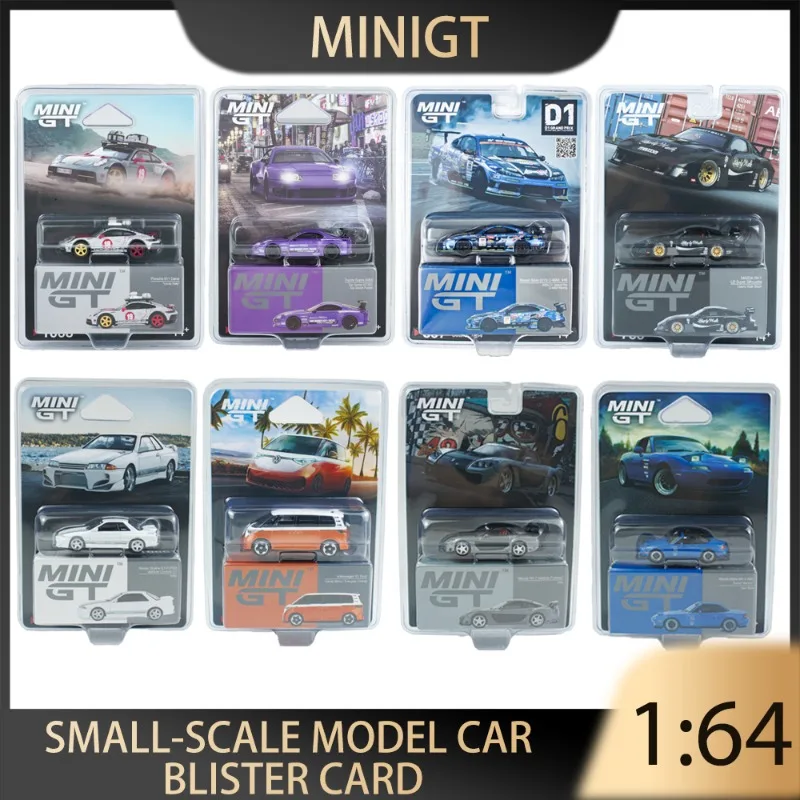 

MINIGT 1:64 Toyota Supra (A80) Porsche 911 Dakar Mazda RX-7 Nissan Skyline GT-R (R32) Alloy Diecasting Car Models Collection
