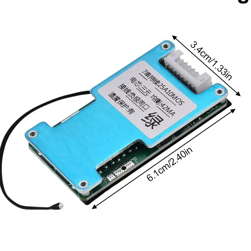 Lithium battery protection board 7S 24V 15A 20A 25A with balanced temperature protection