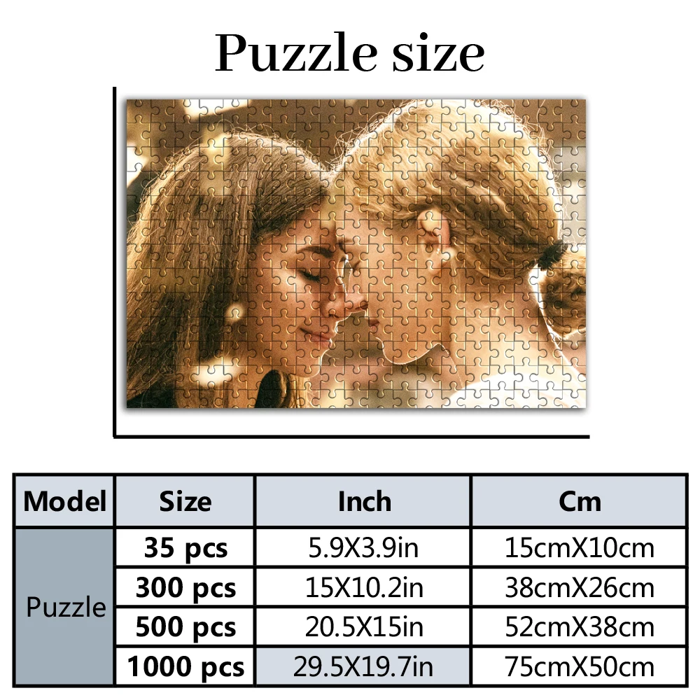 35/300/500pcs sister Customized Poster Personalised Decompression Puzzles Customizable Picture For Baby Toy Holiday Gifts, M