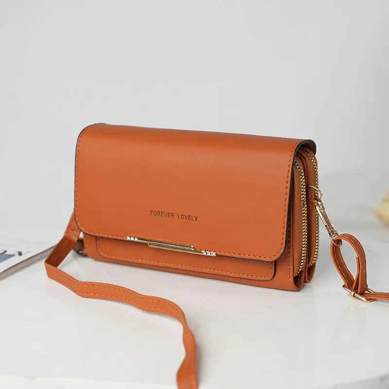 Damen Lange Geldbörse Koreanische Version Umhängetasche Doppelreißverschluss Große Kapazität Clutch-Tasche Schulter-Handtasche Damen Handytasche – Detail 26
